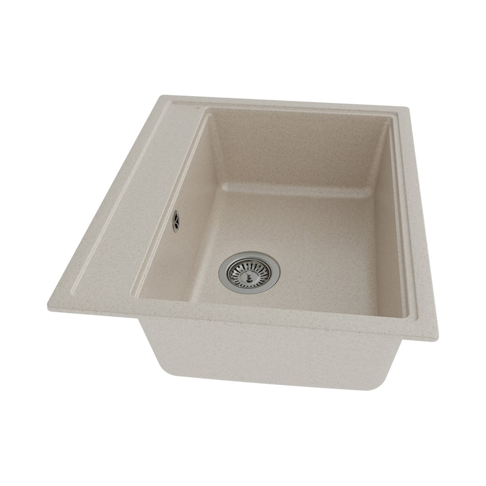 Изображение товара Мойка для кухни Teymi Lori Maxi 60х51 бежевая матовая кварц раковина