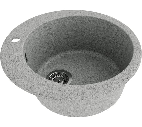Изображение товара Мойка для кухни Teymi Д51 круглая серая матовая Lori Midi T120126 ЦБ-00285202