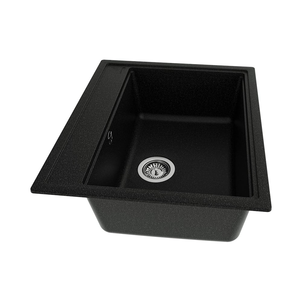 Изображение товара Кухонная мойка Teymi Lori Maxi T120120 черная матовая врезная