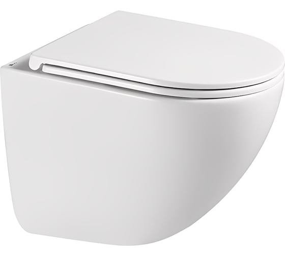 Изображение товара Унитаз подвесной торнадо безободковый Teymi с быстросъемным сиденьем микролифт Lina Vortex 3 поколения T40116 ЦБ-00284991