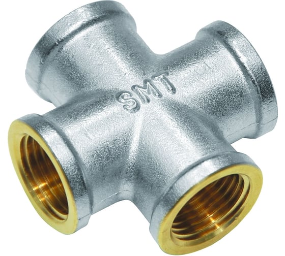 Изображение товара Крестовина SMT ВР 1/2", никель - желтый 760NY6604