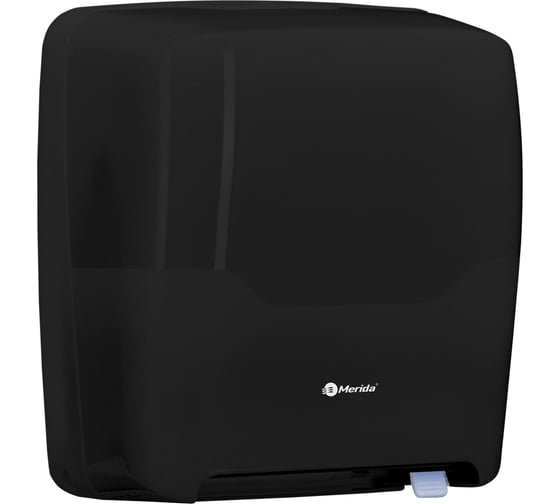 Изображение товара Диспенсер для бумажных полотенец Merida в рулонах, автоматик HARMONY пластиковый, механический, черный CHC301
