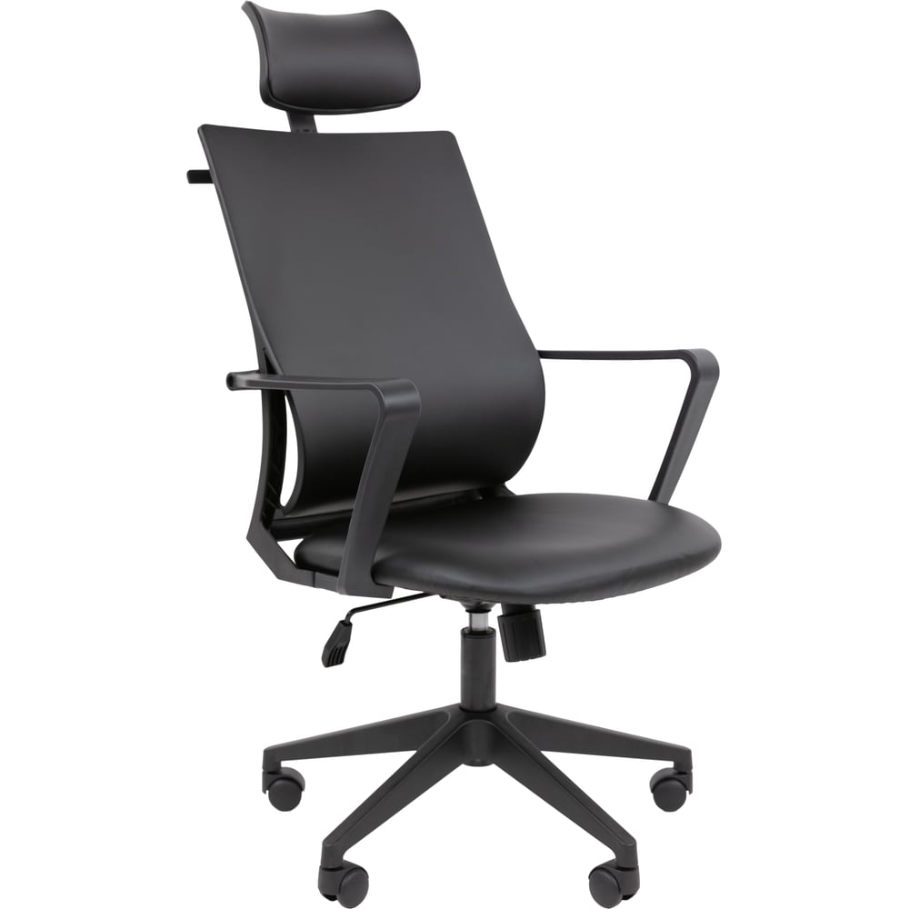 Изображение товара Офисное кресло CHAIRMAN 545 экокожа черный регулируемые элементы современный стиль