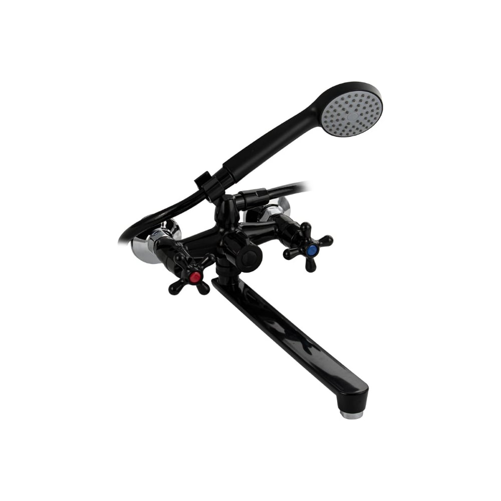 Изображение товара Смеситель для ванны BRIMIX с длинным изливом и ручками крест