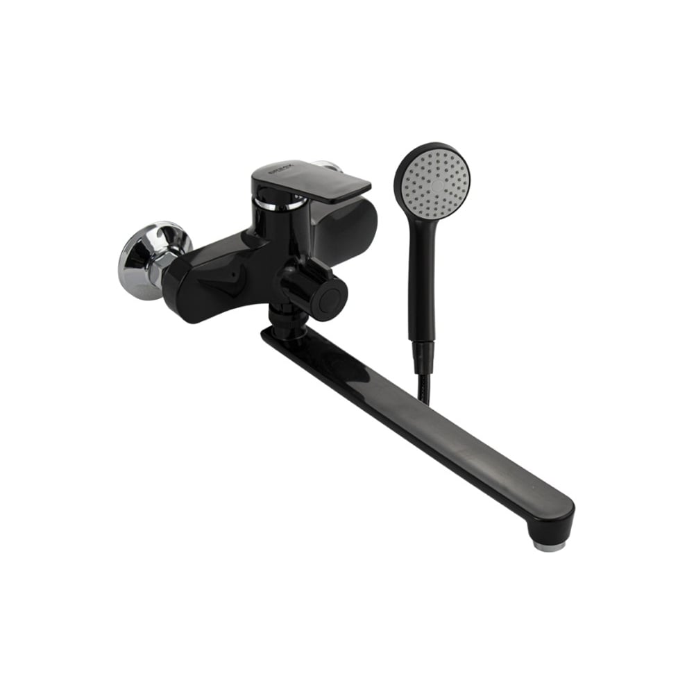 Изображение товара Смеситель для ванны BRIMIX 5567 с длинным изливом черный современный