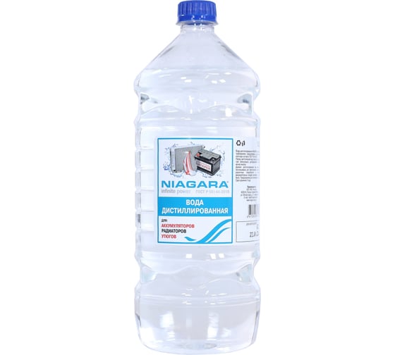 Изображение товара Вода дистиллированная 1.5 л Ниагара NIAGARA 001012000005
