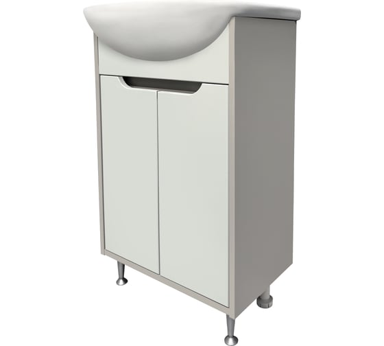 Изображение товара Тумба Runo Эконова 50 серо-оливковая под умывальник Уют 50 00-00004652