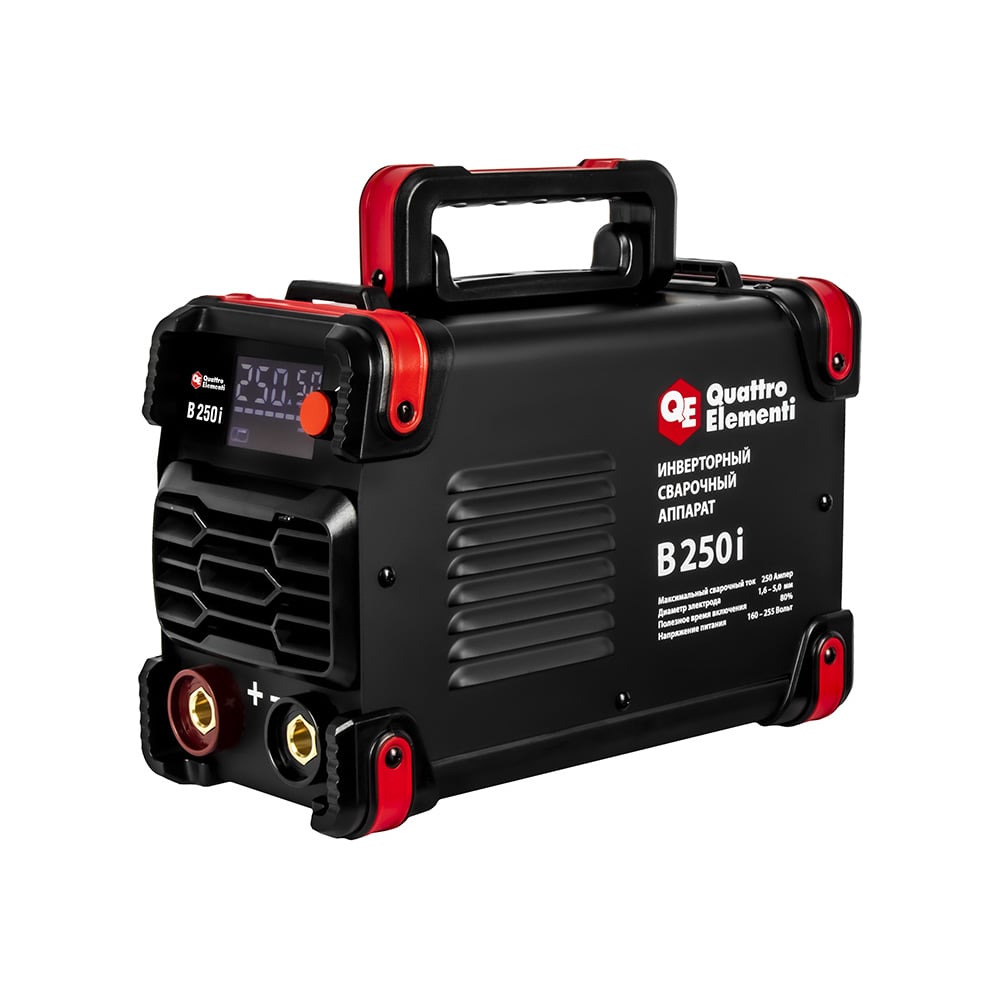 Изображение товара Аппарат электродной сварки QUATTRO ELEMENTI B 250i 250А дисплей IP21