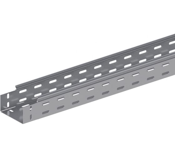 Изображение товара Прямой замковый перфорированный лоток ОАО «СОЭМИ» ЛМс-ПЗМ 100х50-1,5ц УТ1,5 L=3000 мм Н0121152342