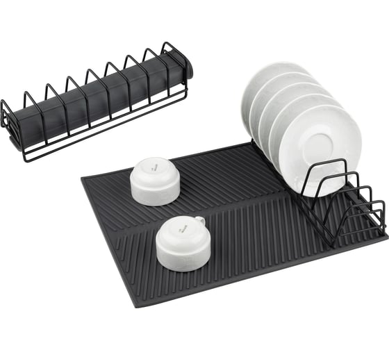 Изображение товара Сушилка для посуды Рыжий кот IDEA, 8 секций, 43*33 см 109743