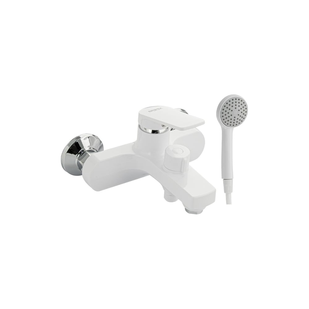 Изображение товара Смеситель для ванны BRIMIX с коротким изливом однорычажный белый