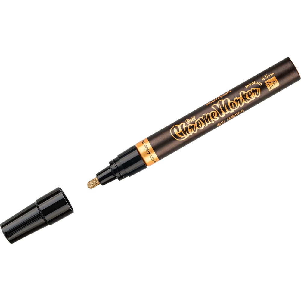 Изображение товара Маркер-краска Munhwa зеркальный Жидкое золото 4,5 мм CRM-1 для декоративных работ