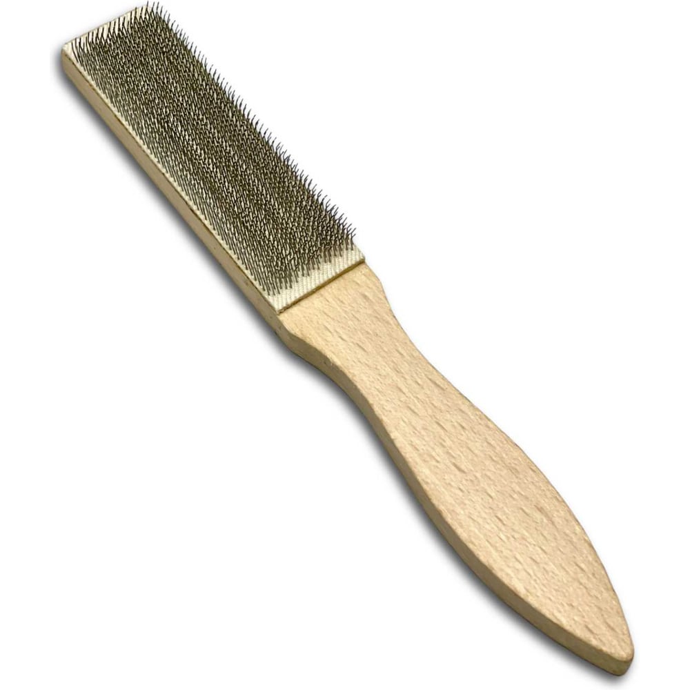 Изображение товара Щетка ручная для чистки напильников Lessmann 210х25х100 мм 037101