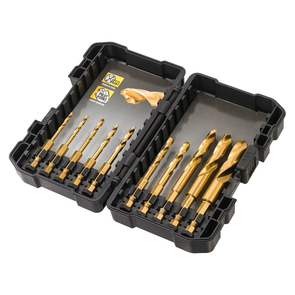 Изображение товара Набор сверл Impact TITANIUM Dewalt DT50050-QZ 10 шт для металла