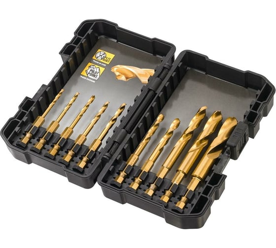 Изображение товара Набор сверл 10 шт Impact TITANIUM Drill Bit Set Dewalt DT50050-QZ