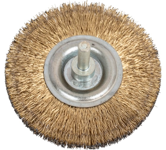Изображение товара Щетка дисковая (80 мм; ось 6 мм) ООО НПП «Гефест» 102