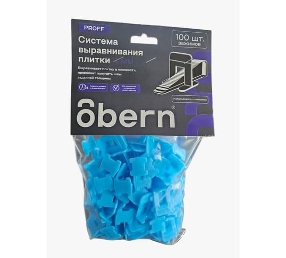 Изображение товара Зажим OBERN SVP-PROFF (100 шт) 1.0 мм 24071