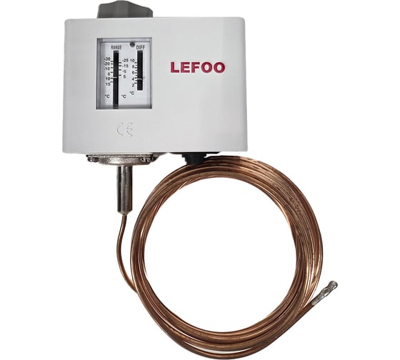 Изображение товара Термостат защиты от замерзания (реле температуры) LEFOO LF55T- 3 (3 метра) УН-00005527