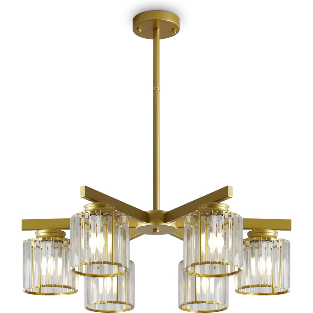 Изображение товара Люстра Freya FR5474PL-06G современная с хрусталем и золотой арматурой