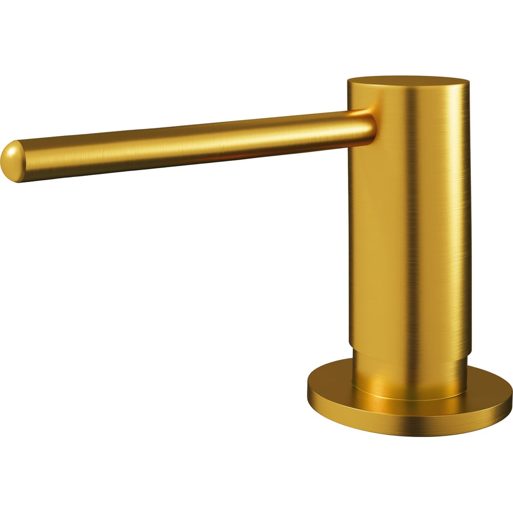 Изображение товара Дозатор жидкого мыла EMAR ЕД-405D.PVD Golden для ванной кухни встроенный глянцевый