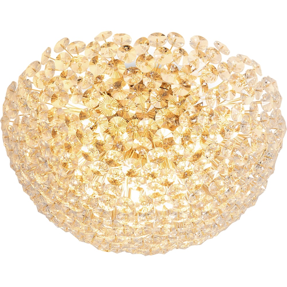 Изображение товара Потолочный светильник Freya FR1019CL-08G современный с хрусталем золото