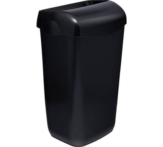 Изображение товара Корзина для мусора Merida пластиковая, подвесная, с конусным отверстием, черная, 23 л KHC101.R