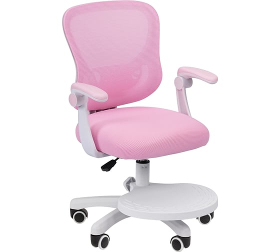 Изображение товара Кресло детское компьютерное CHAIRMAN CH106 розовый, с подножкой 00-07187530