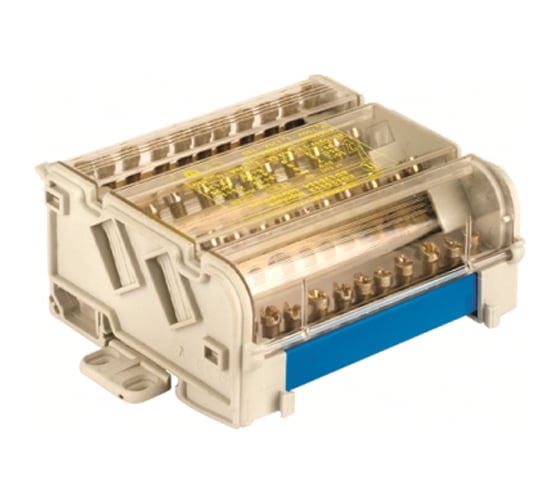 Изображение товара Распределительный блок на DIN рейку DKC 2р, 125А, 7x6мм, 2x7,5мм, 2x9мм BD125112 94472