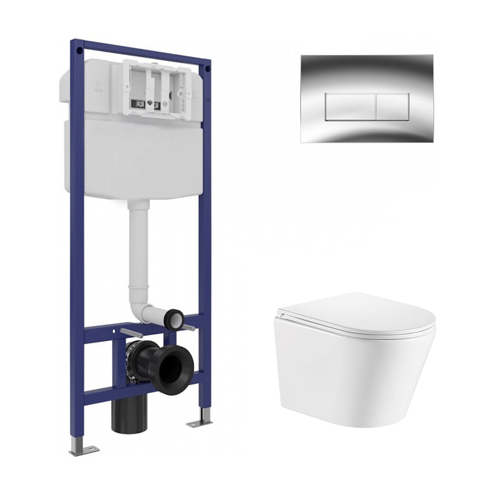Изображение товара Инсталляция для унитаза Wesnaart Eco с микролифтом и современным дизайном