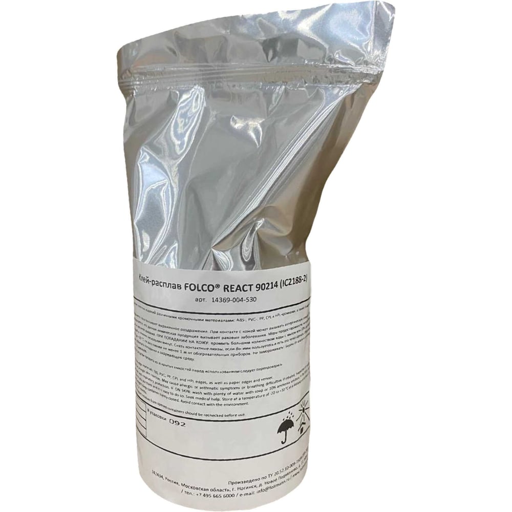 Изображение товара Клей-расплав FOLLMANN FOLCO REACT 90214 2 кг термостойкий для различных материалов