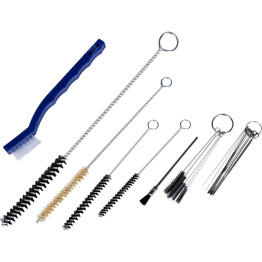 Изображение товара Набор щеток для чистки краскопульта VERTUL VR50343 17 предметов для профессиональной очистки