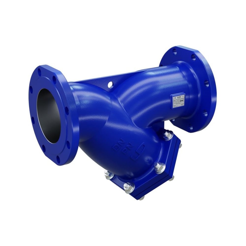 Изображение товара Фильтр сетчатый фланцевый LD ФСФ У-образный чугунный DN 100 PN 16