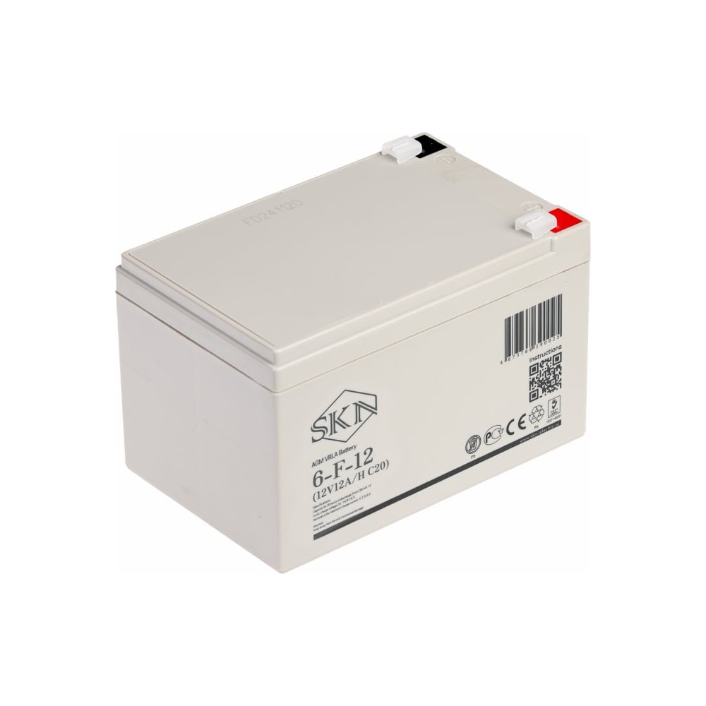 Изображение товара Аккумулятор SKN для ИБП 12V12A/H AGM надежный резерв питания