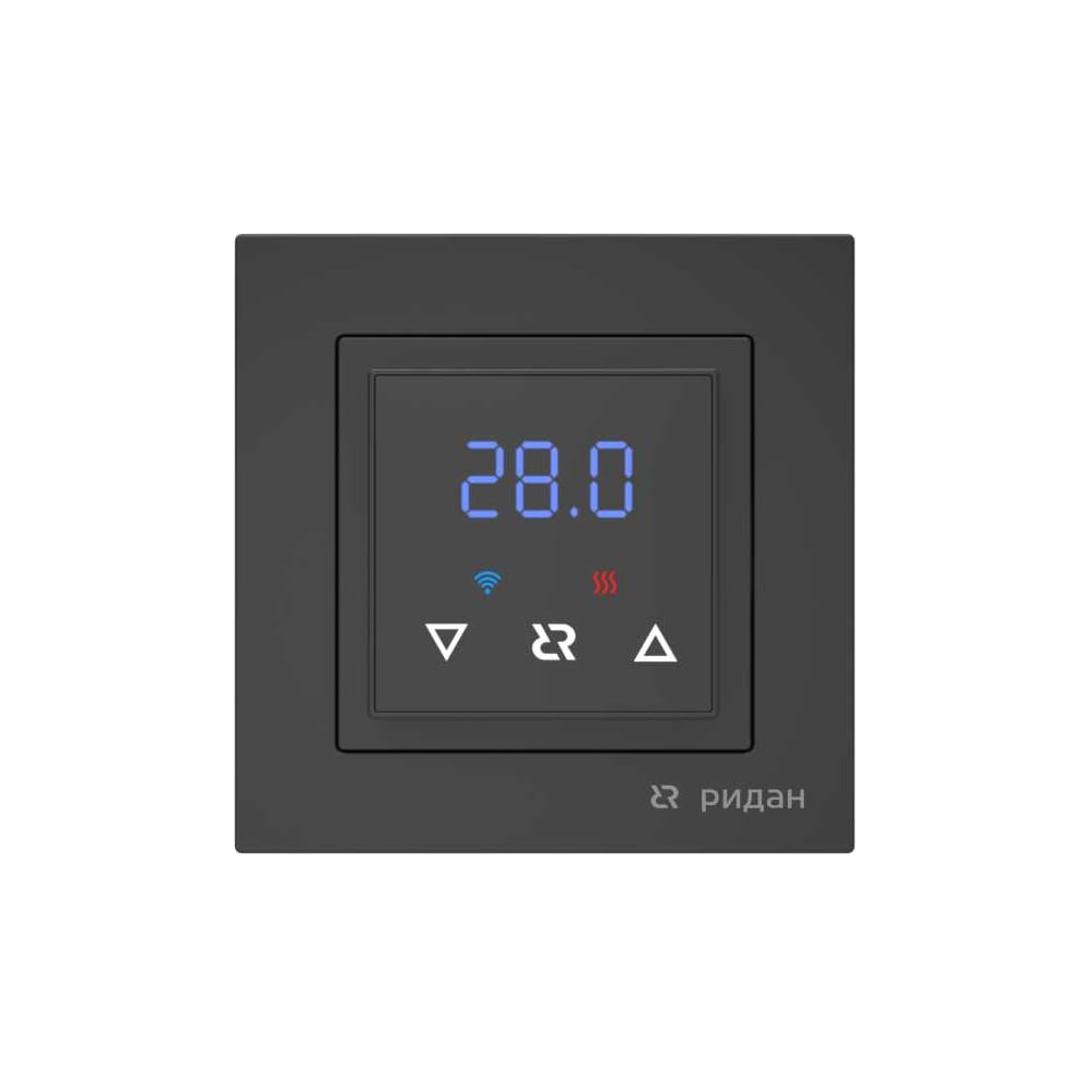 Изображение товара Терморегулятор с Wi-Fi Ridan Classy Черный 21RT0105R для умного дома
