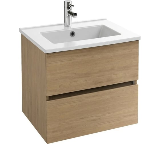 Изображение товара Тумба под раковину JACOB DELAFON Tolbiac 60 см., 2 ящика, цвет Дуб Давос натуральный EB2381-E75 00000096749