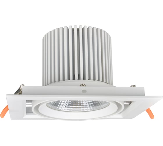 Изображение товара Карданный белый светильник KGP 2108C-1 max 35W 190x190мм 4000К 60гр. RS2108C/1/4000/WH