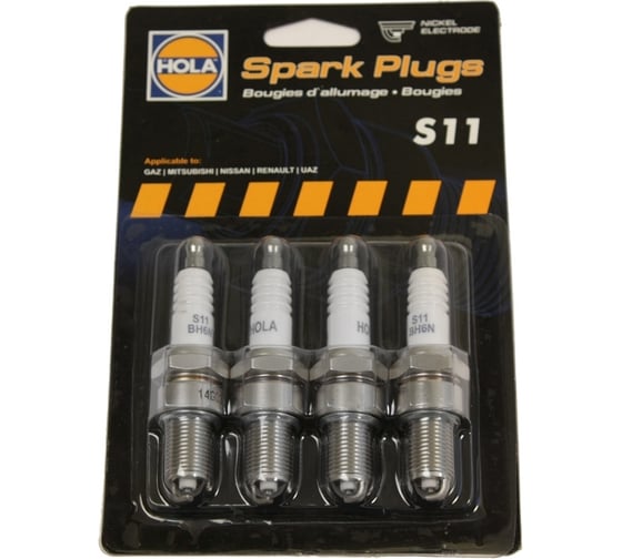 Изображение товара Свеча 4 шт для ГАЗ 3302/3110 дв.405/406/409 0.7 HOLA S11