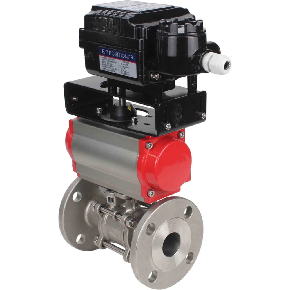 Изображение товара Кран шаровой DN.ru КШФПТ 316.180 Ду80 Ру25 нержавеющая сталь профессиональный