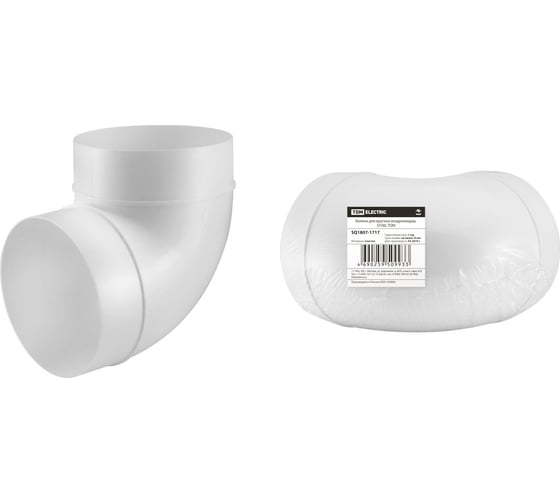 Изображение товара Колено для круглых воздуховодов 100 мм TDM ELECTRIC SQ1807-1717