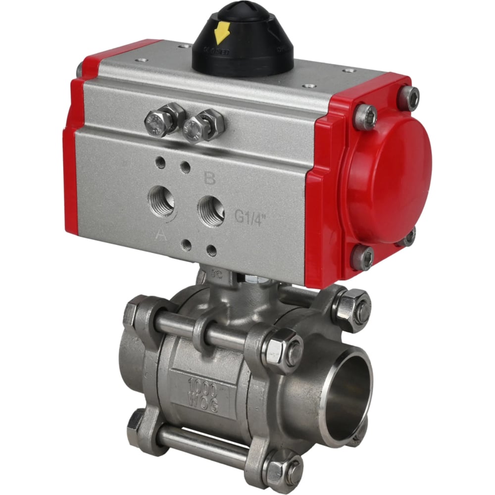 Изображение товара Кран шаровой DN.ru КШПП 316.200-ISO Ду100 Ру25 для промышленности