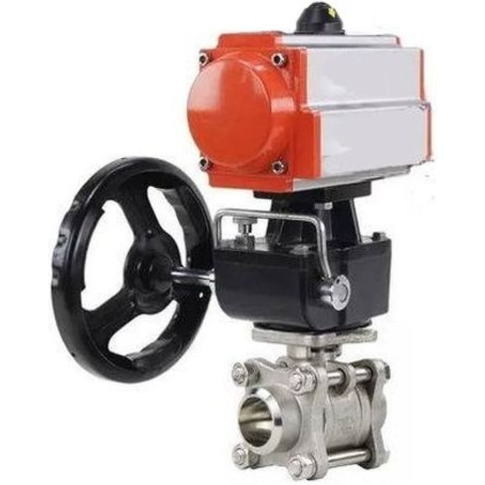 Изображение товара Кран шаровой DN.ru КШПП 316.200-ISO Ду40 Ру40 нержавеющая сталь