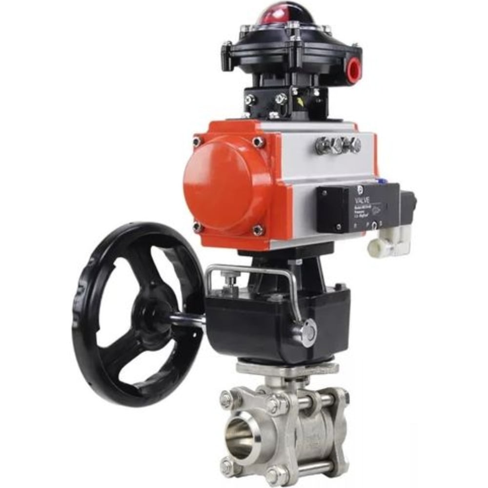 Изображение товара Кран шаровой DN.ru КШПП 316.200-ISO Ду32 Ру63 нержавеющая сталь