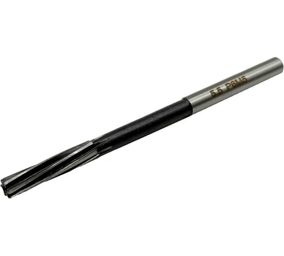 Изображение товара Развертка машинная TORNERI цилиндрический хвостовик, ф 5.5 мм Н7, Р6М5, с винтовой канавкой Т025635