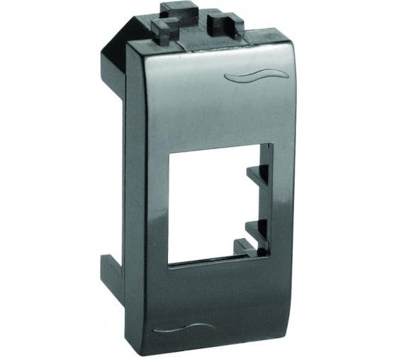 Изображение товара Адаптер DKC для информационных разъемов Keystone, черный, 1мод. 10шт 77607N