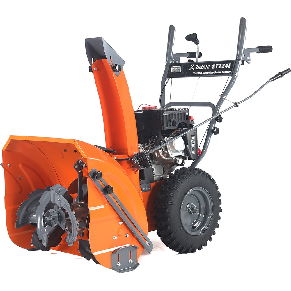 Изображение товара Бензиновый снегоуборщик ZimAni ST224E с электростартером и фарой