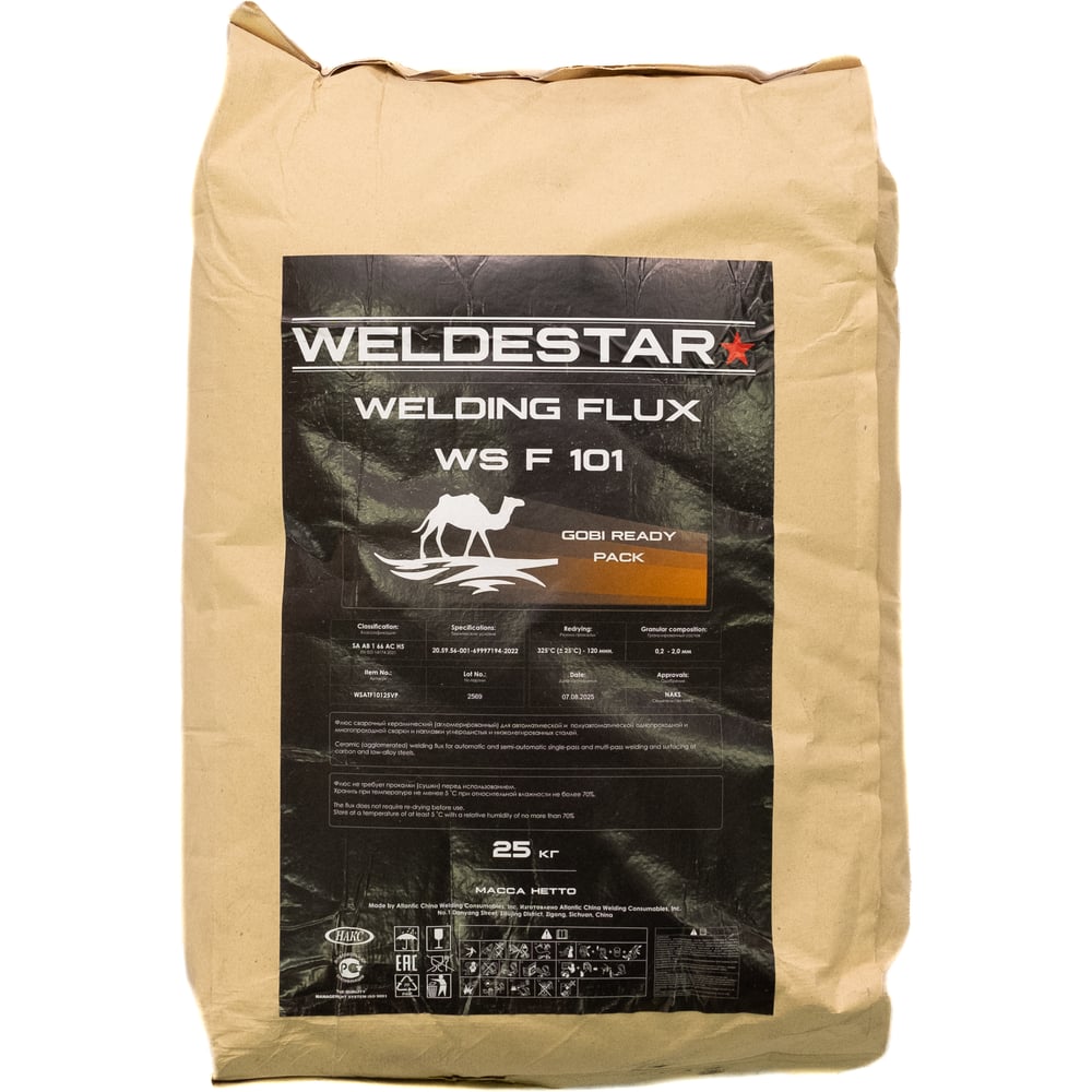 Изображение товара Флюс сварочный WELDESTAR WS F101 25 кг для сварочных работ