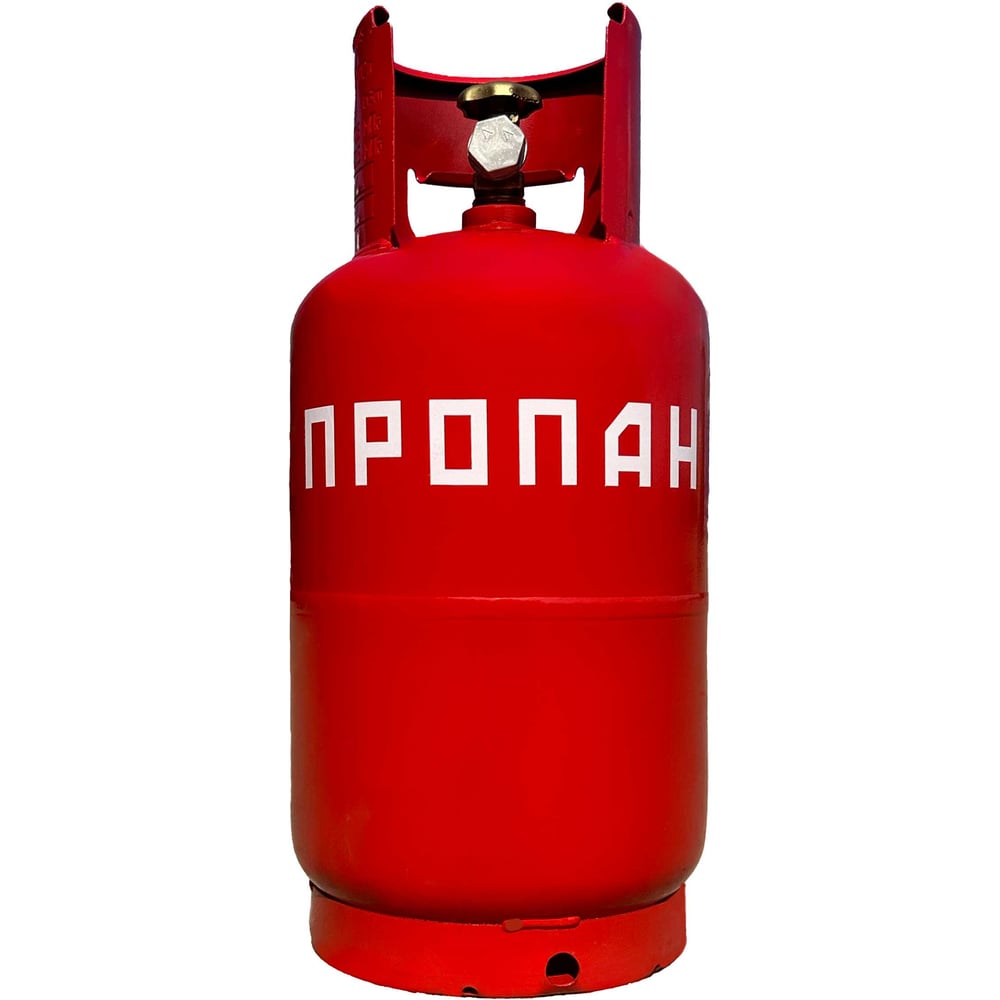 Изображение товара Пропановый баллон Газ За Час 27 л с вентилем и предохранительным клапаном