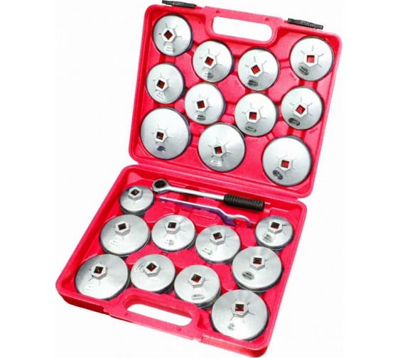 Изображение товара СТАНКОИМПОРТ Набор съемников масляных фильтров, чашки 23 предмета Станкоимпорт ST010232