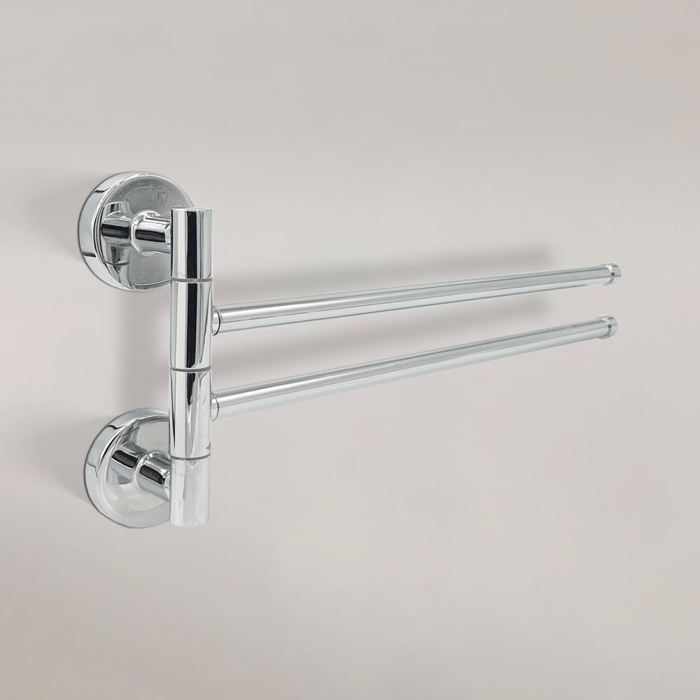 Изображение товара Держатель для полотенец поворотный Mr.Penguin S022 хром фото