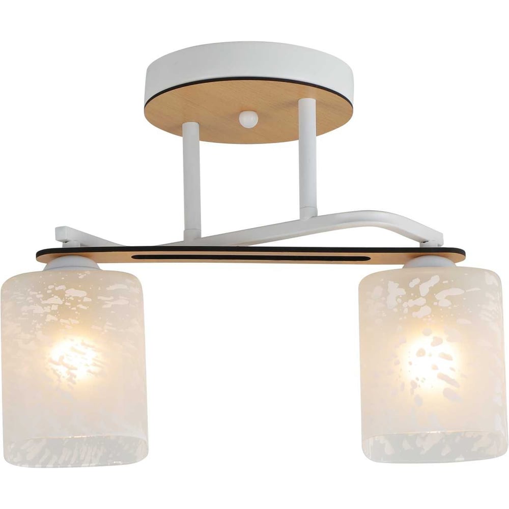 Изображение товара Люстра Schaffner Altezza 2xE27 40W модерн белый и дерево